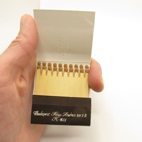 Vintage matchbox set of 3 hotels Monaco New York Budapest like new
