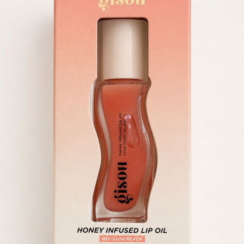 Gisou Honey Infused Lip Oil Bee-llini Peach 8ml new