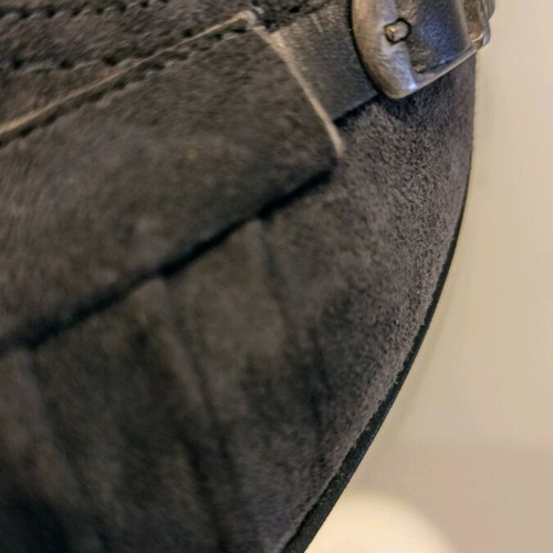 Moustakis Pumps Size 41 New Gray Suede Leather