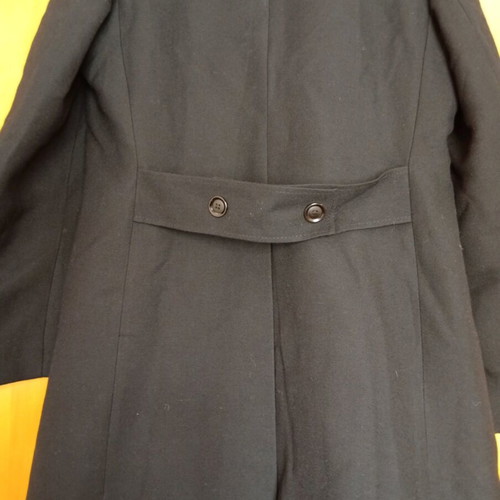 Wool trench coat long like new, size 52, black