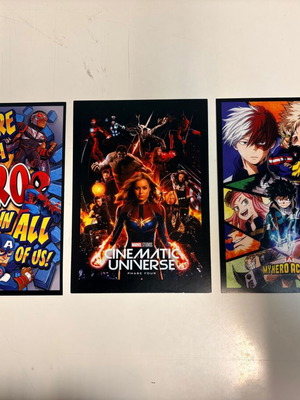 Marvel & My Hero Academia A5 Poster Set made to order