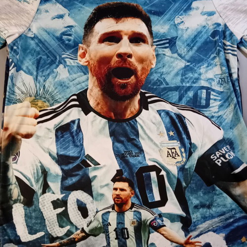 Messi 10 Argentina commemorative acrylic t-shirt