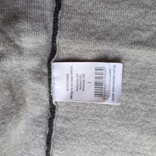 Cashmere and fox fur cardigan used, soft fabric, universal size