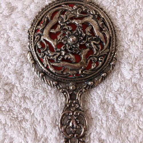 Hand mirror like new, vintage 13×7 cm