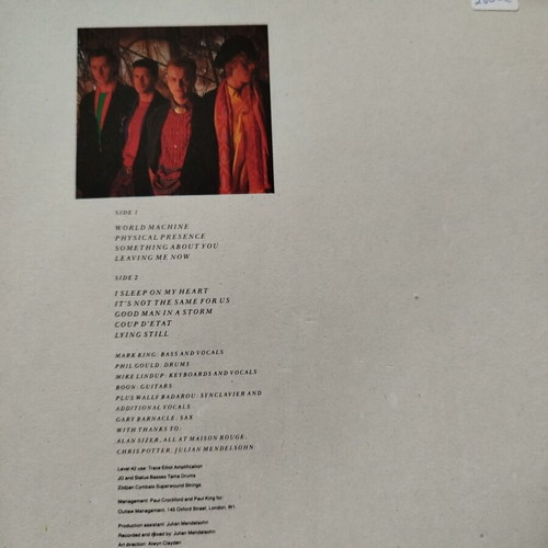 Level 42 World Machine Vinyl LP 1985 Polydor