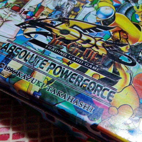 Yu-Gi-Oh! Absolute Powerforce Metal Storage Tin like new