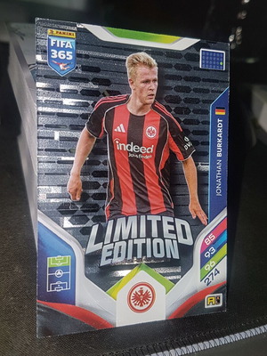 Jonathan Burkardt Limited Edition Panini Adrenalyn XL FIFA 365 card like new