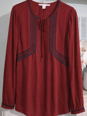 Μπλούζα Attrattivo μπορντό σαν καινούργια, μέγεθος S, boho στυλ