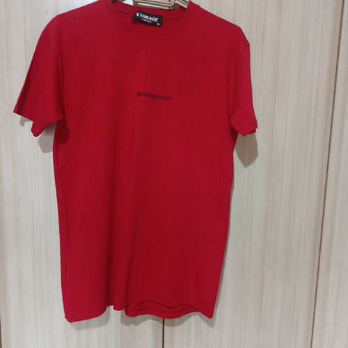 Handmade cotton blouse M red like new