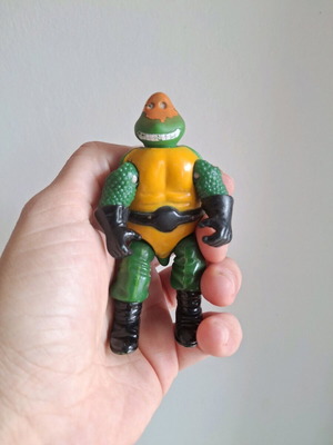 Michelangelo Ninja Turtle Figure vintage, used, made in Greece