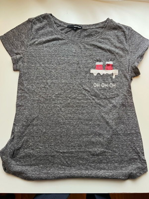 Christmas T shirt γκρι, σαν καινούργιο, μέγεθος M