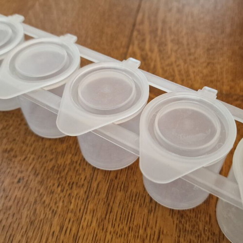 Iconography paint cases like new, airtight plastic containers