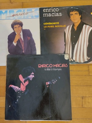 Enrico Macias vinyl records used, set of 3