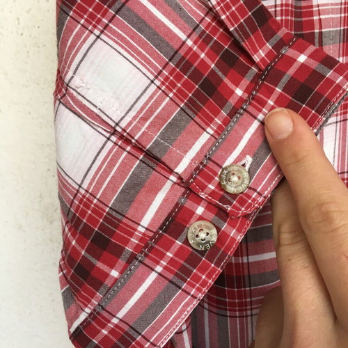 Fjallraven Caracal shirt size S like new, red and white