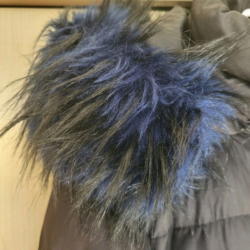 Bristol long jacket with fur hood like new
