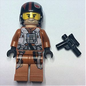 Lego minifigures :Poe Dameron ,Resistance Ground Crew ,BB8