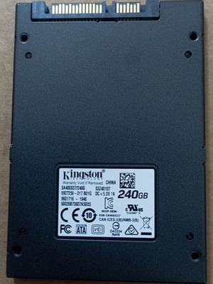 Kingston SA400S37/240G SSD 240GB, υγεία 82%