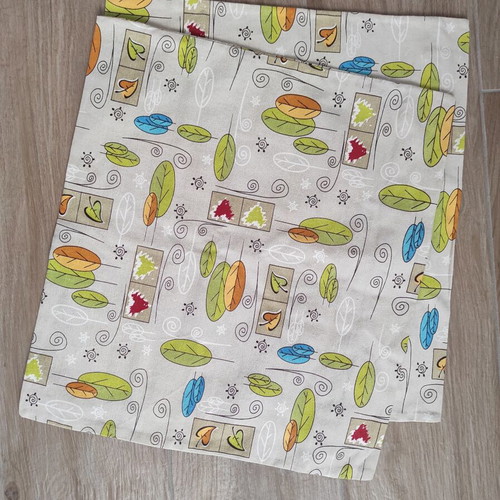 Set of 2 decorative sofa pillowcases with modern tree and leaf design, like new