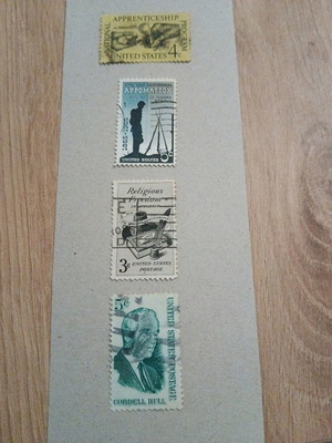 United States stamps used, set of 4