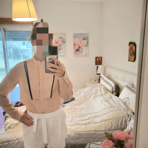 Zara shirt salmon new without tag size M