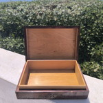 Handmade wooden box vintage, like new, mermaid design