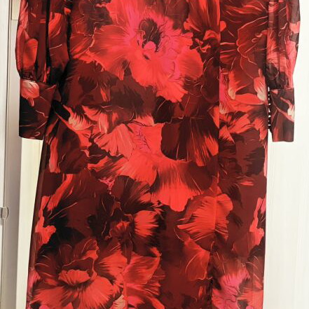 Red Floral Formal Dress New Size Medium
