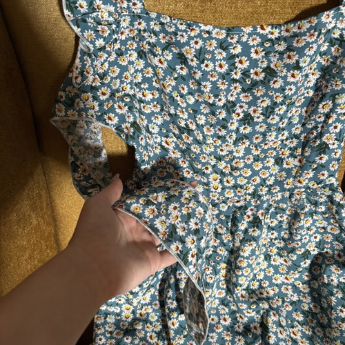 Floral dress Shein like new, blue turquoise, XS