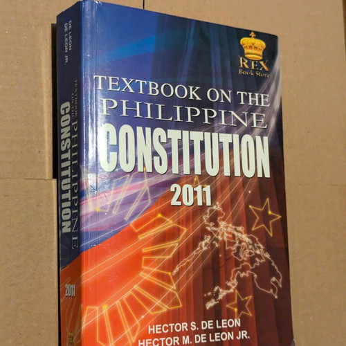 Textbook on the Philippine Constitution like new, English