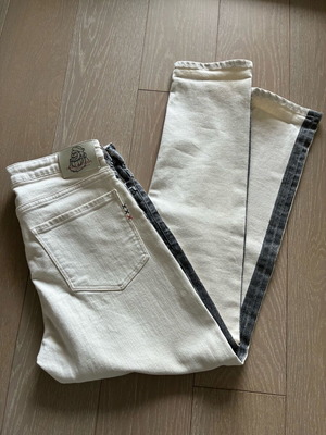 Scotch & Soda γυναικείο jeans καινούργιο, άσπρο με μαύρη ρίγα