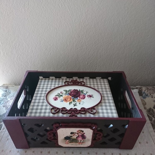 Wooden vintage crate and box handmade, new