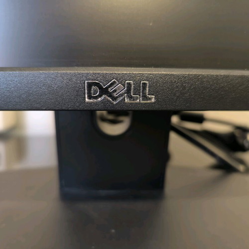Dell 21-inch monitor used with connection and power cables