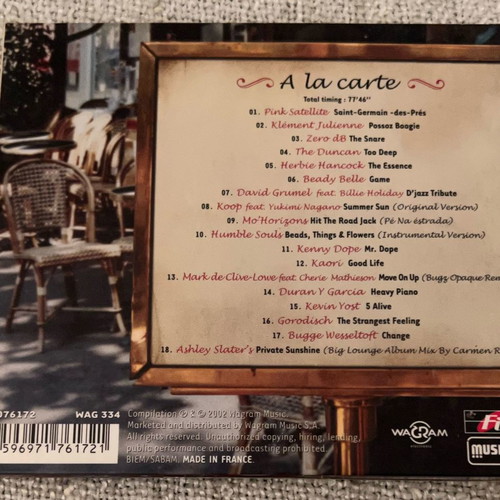 Saint Germain des pres cafe 2 CD used, electronic music