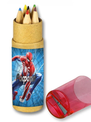 Spiderman colored pencils 10 pcs new with your name