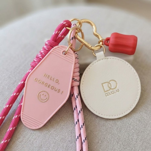 Douglas keyring and bag charm set, new