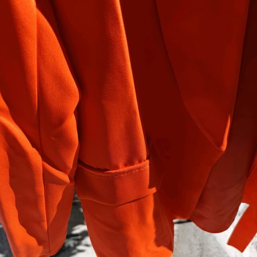 Suit set unused, orange, size S/M, made in Italy
