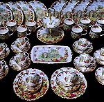  Συλλογή 42 τμ. για 10 άτομα Royal Albert old country roses "Garden Celebration" bone china England 1986