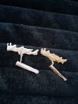 Silver Cretan pins set from old bombonieres
