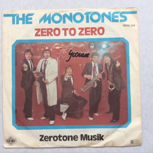 The Monotones Zero To Zero 45 RPM vinyl record used