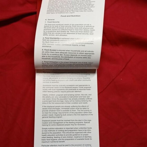 Disaster Response Guide like new American book