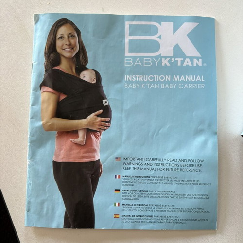 Baby K’tan Baby Carrier small like new, 100% cotton
