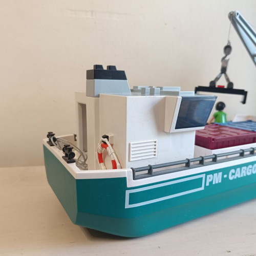 Playmobil Cargo Ship used, floats on water