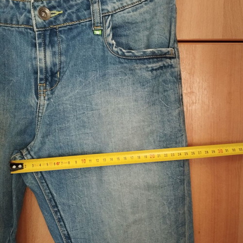 Jeans used light blue straight fit, size S