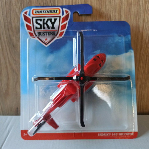 Matchbox Sikorsky S-92 Skybusters helicopter new
