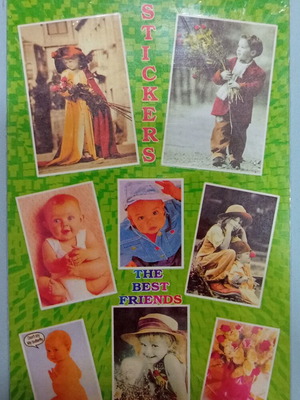 Винтидж стикери DAMAS The Best Friends нови, ретро колекционерски