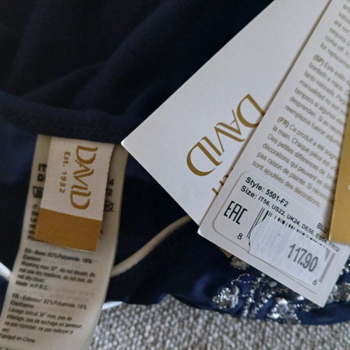 Swimsuit Italy large size 3 XL new, dark blue