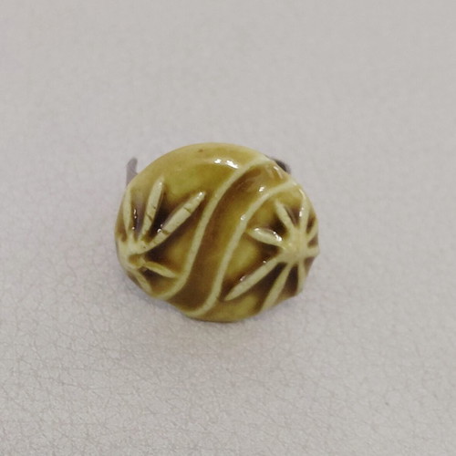 Vintage handmade ceramic ring from the 70s, used