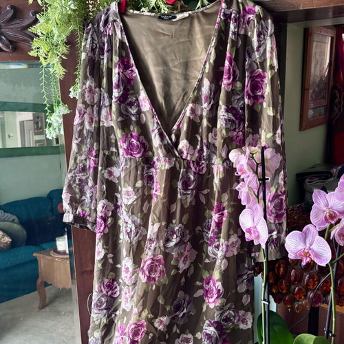 Romantic tunic La Redoute Collections like new, multicolored, size L