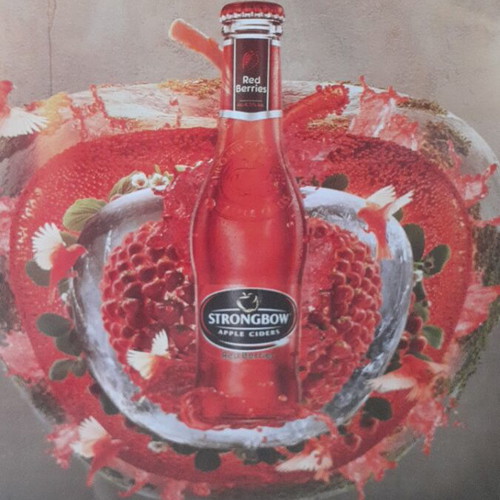 Strongbow Metal Advertising Sign new, size 39×30