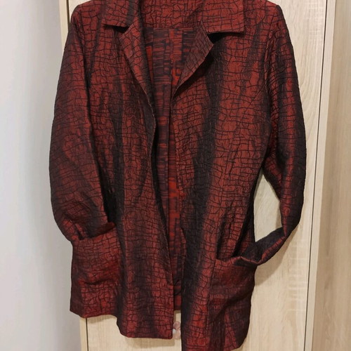 Taffeta jacket casually elegant tailored model like new, without buttons