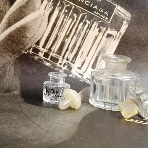 Le Dix vintage συλλεκτικά μίνι αρώματα από Balenciaga μεταχειρισμένα